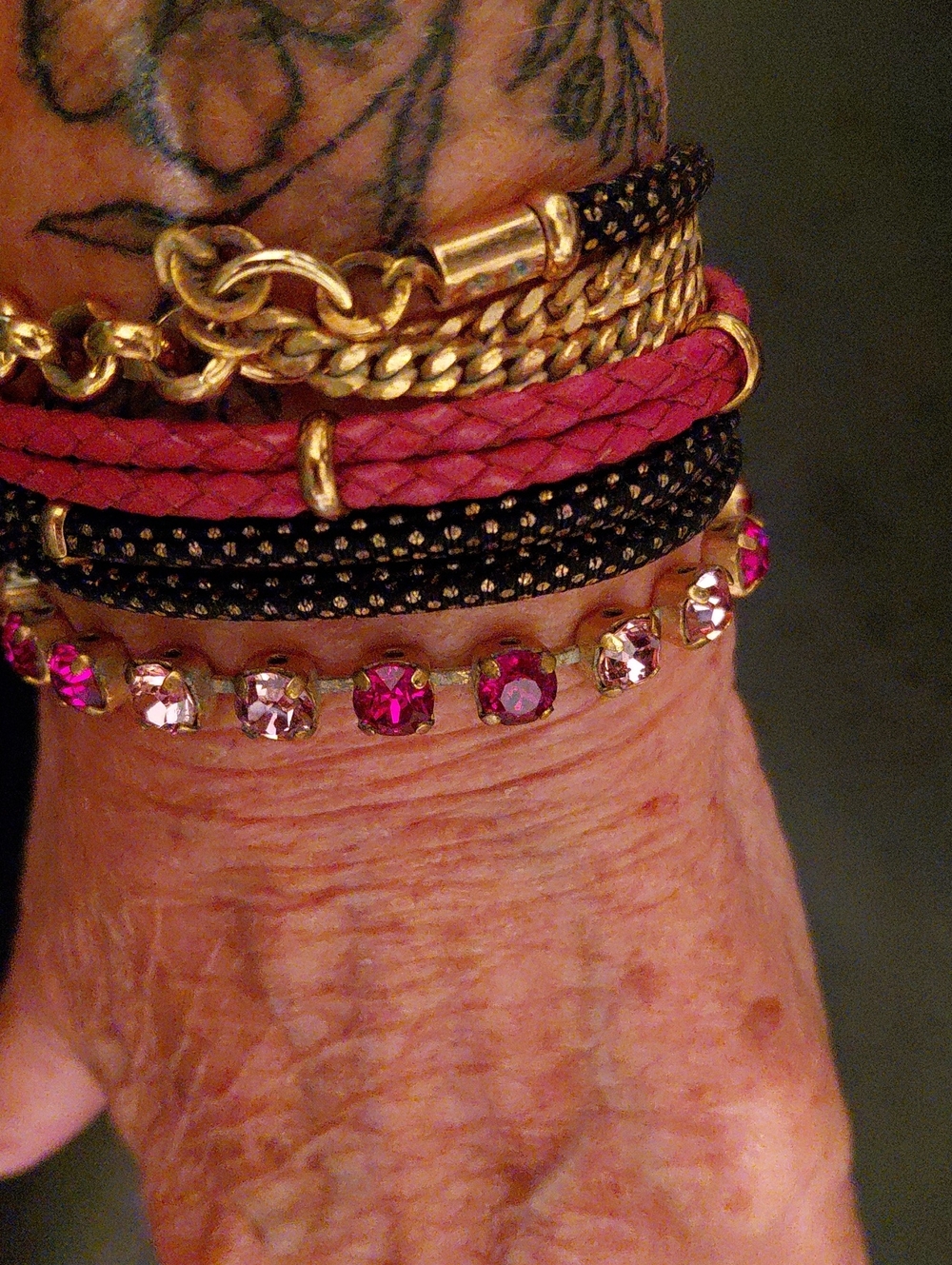 LaHola Wrap bracelet Pinks Crystal